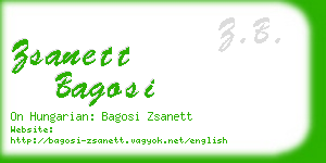 zsanett bagosi business card